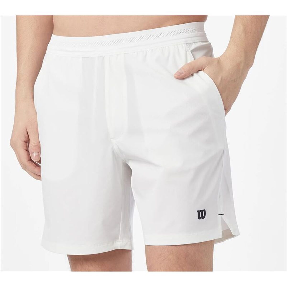 Men's Sports Shorts Wilson Team Short 7" White 7" Padel