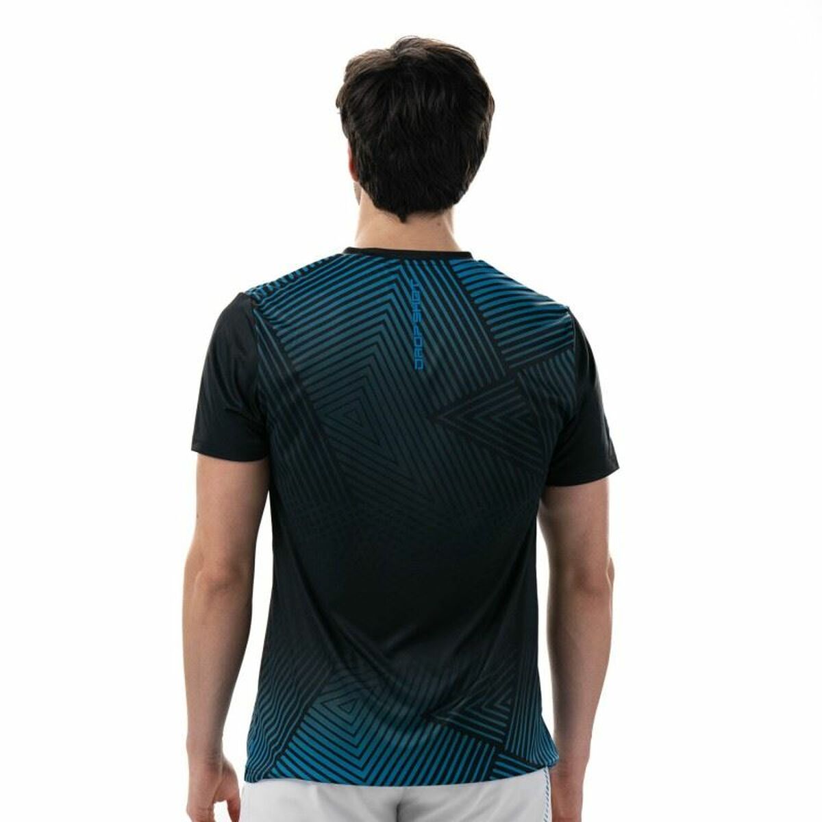 Men’s Short Sleeve T-Shirt Drop Shot Abian Campa Black Padel