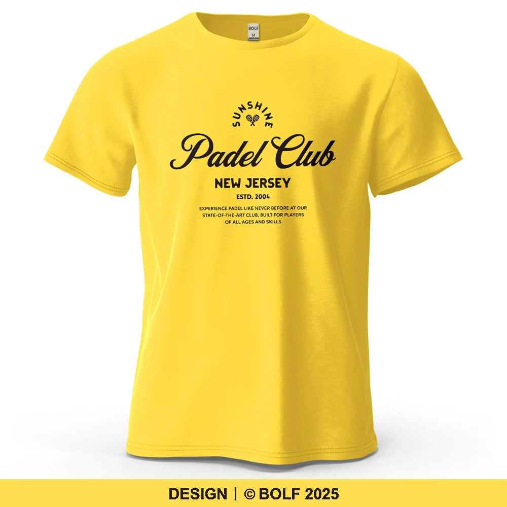 Padel Club Tee Printed Men's T-Shirt 100% Cotton Oversized Classic Graphic Tees for Women Tops Tees Casual Streetwear