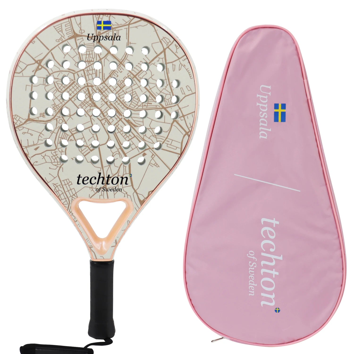 Raquete de Padel Fibra de Carbono 3K/12K com Capa