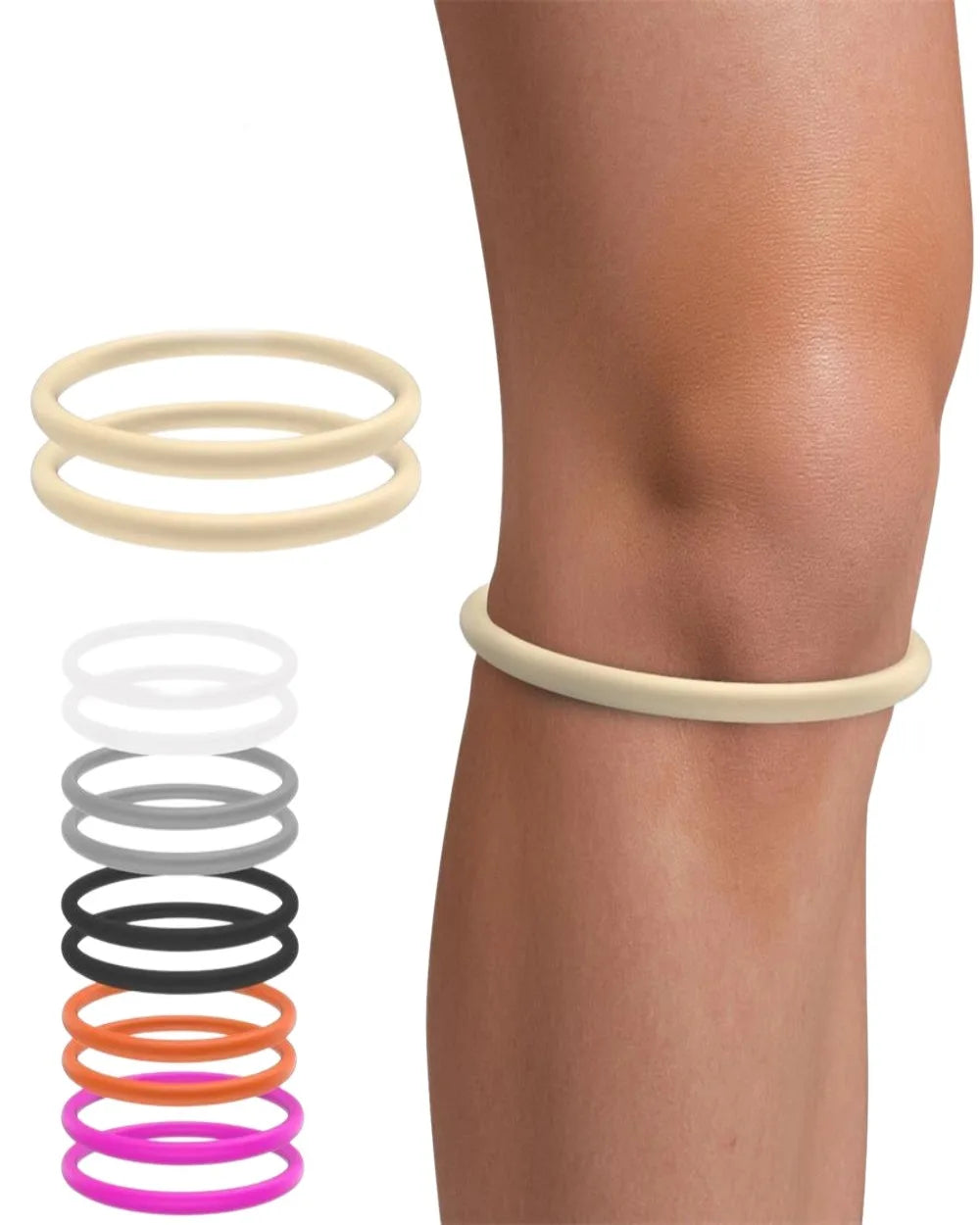 Patellar Tendon Support Strap, Knee Pain Relief and Patella Stabilizer Knee Strap Support, Suitable for Hiking, Soccer, Basketball, Running, Jumpers' Knees, Tennis, Volleyball, and Squats