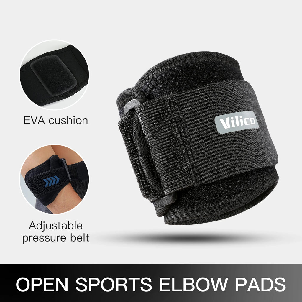 1 PCS Elbow Protection Strap Elbow Soft Cushion Support Strap Knee Support Basketball Tennis Badminton Epicondylitis Elbow Pad