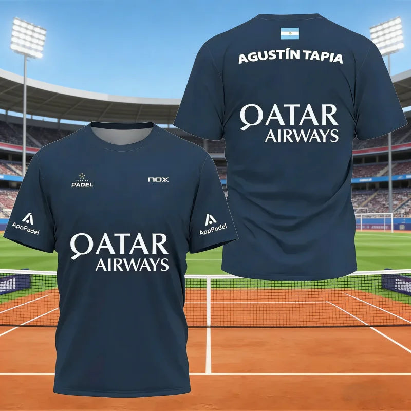 2026 New Men Padel Tennis  T-Shirt Sports Training Tops Male Casual Short Sleeve Clothing Streetwear Men Clothing Tops Beachwear