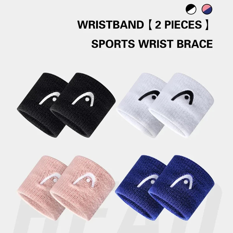 Head Original Tennis Wristband Badminton Sport Wristband Cotton Comfortable Sweat Wiping Non Slip Wristband Band High Quality