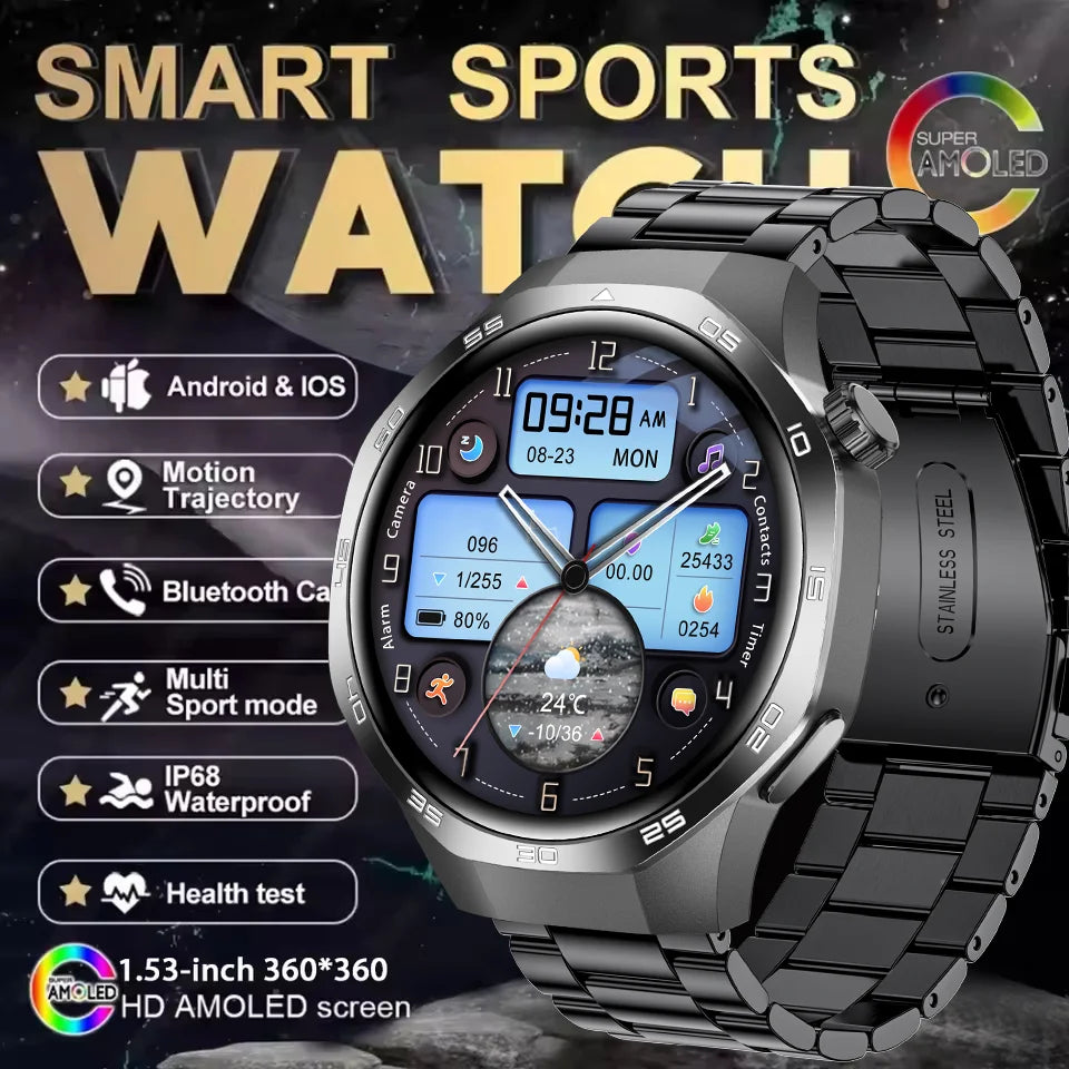 Smartwatch Desportivo 1.53" AMOLED NFC GPS Bluetooth
