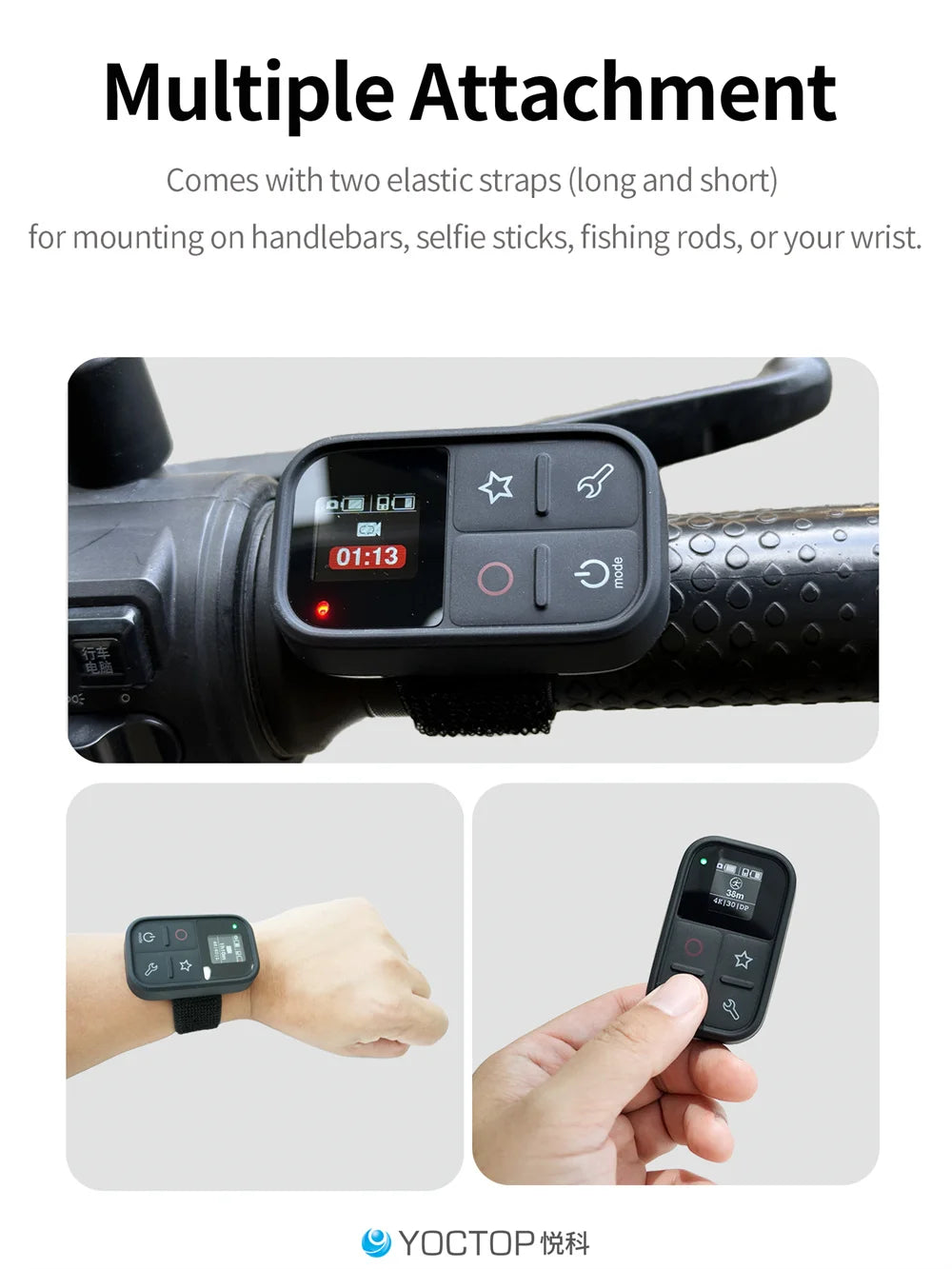 Controlo Remoto Bluetooth para Câmara de Ação