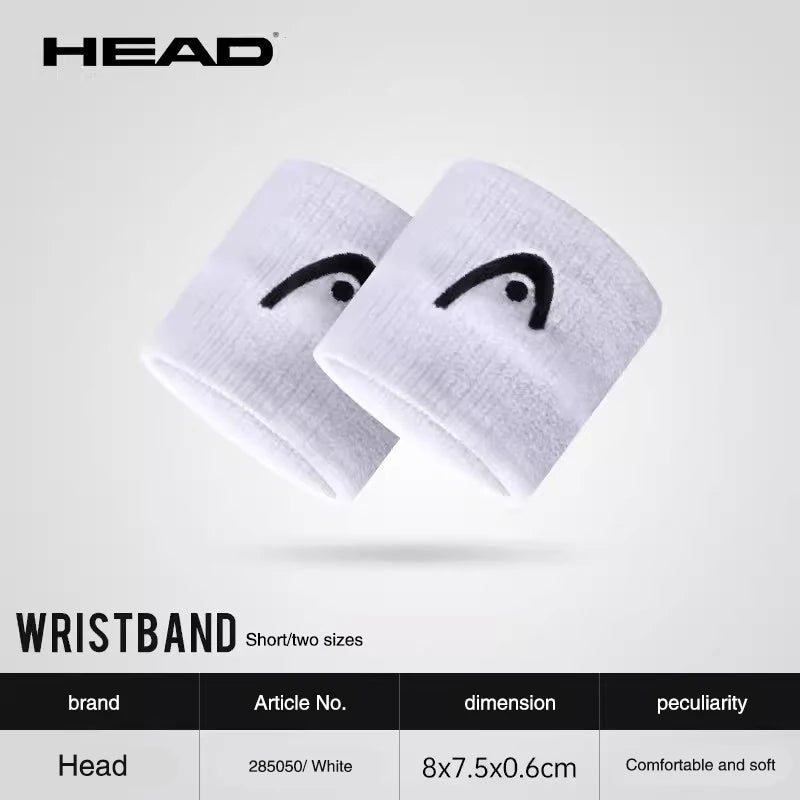 Head Original Tennis Wristband Badminton Sport Wristband Cotton Comfortable Sweat Wiping Non Slip Wristband Band High Quality