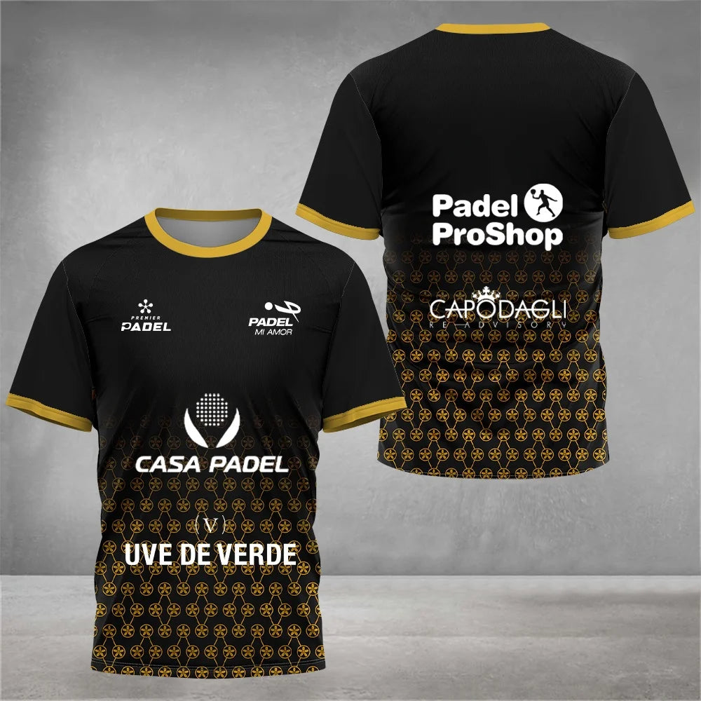T-Shirt Padel Pro 2026 Respirável - Treino e Competição