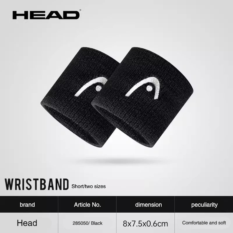 Head Original Tennis Wristband Badminton Sport Wristband Cotton Comfortable Sweat Wiping Non Slip Wristband Band High Quality