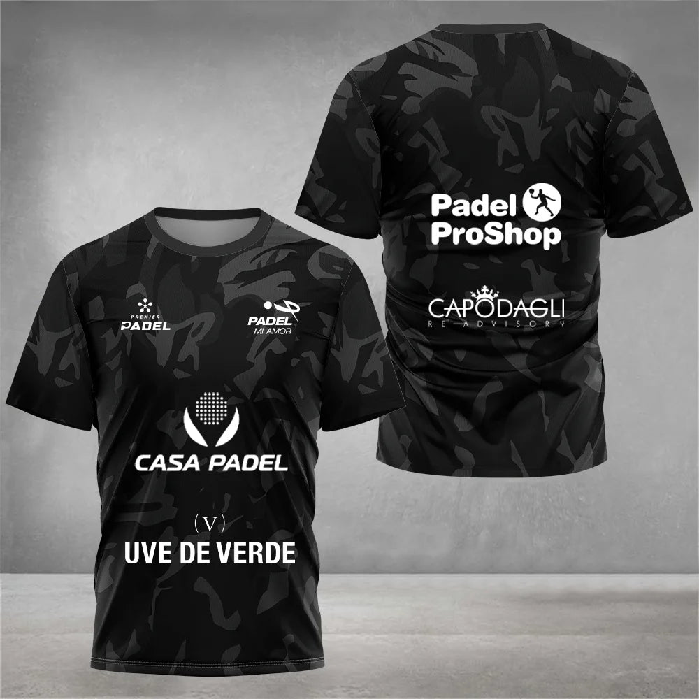 T-Shirt Padel Pro 2026 Respirável - Treino e Competição