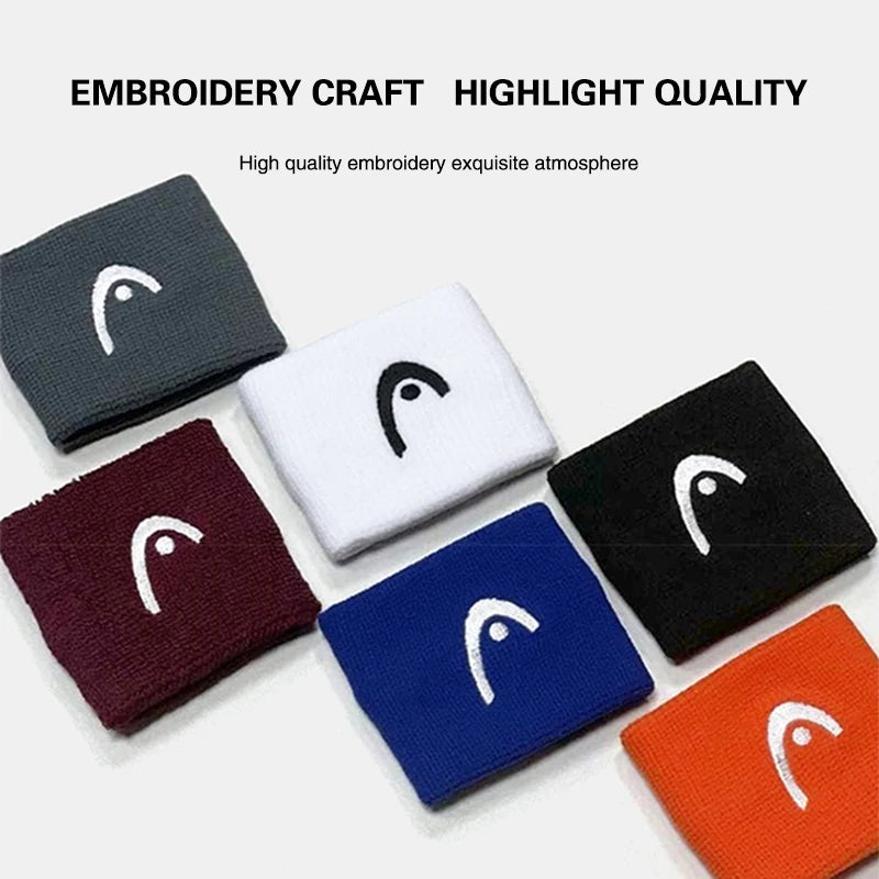 Head Original Tennis Wristband Badminton Sport Wristband Cotton Comfortable Sweat Wiping Non Slip Wristband Band High Quality