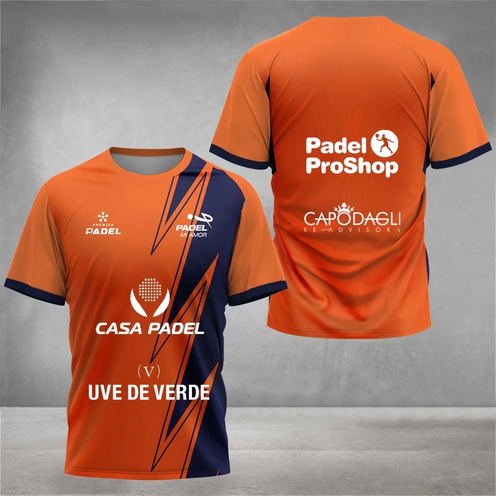 T-Shirt Padel Pro 2026 Respirável - Treino e Competição
