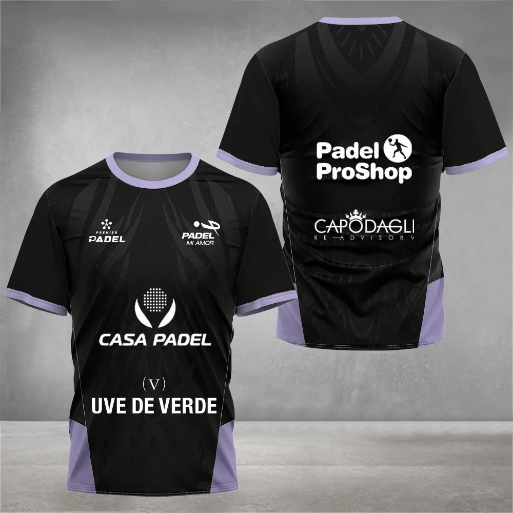 T-Shirt Padel Pro 2026 Respirável - Treino e Competição