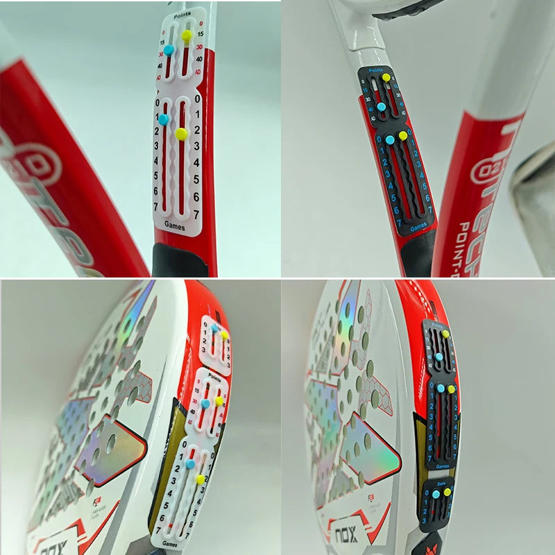 Original Small Score Board For Tennis Padel Racket Lightweight Patent Certified Anti-Paint Peeling Scorekeeper for Amateurs