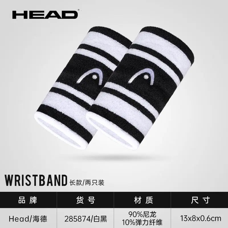 Head Original Tennis Wristband Badminton Sport Wristband Cotton Comfortable Sweat Wiping Non Slip Wristband Band High Quality