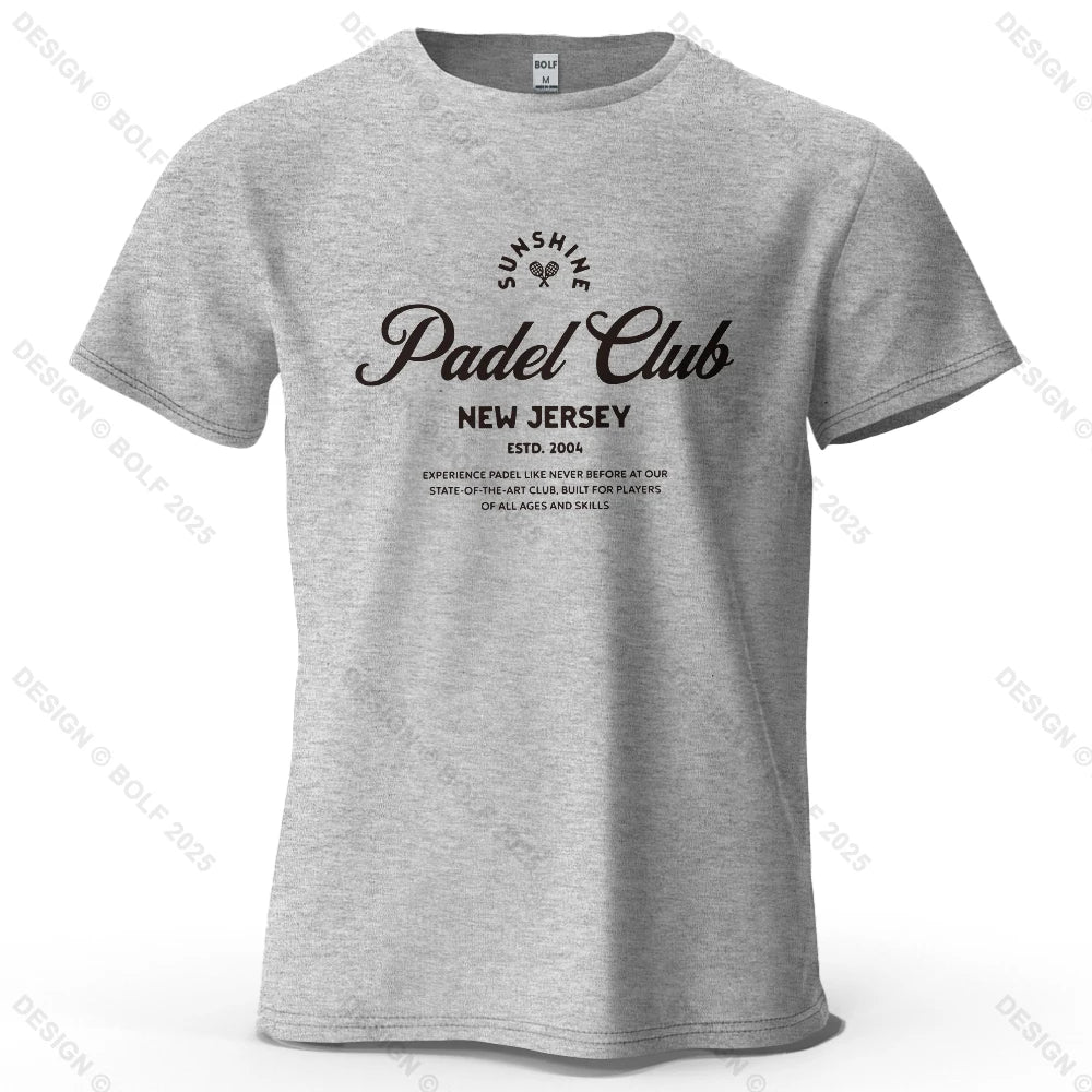 Padel Club Tee Printed Men's T-Shirt 100% Cotton Oversized Classic Graphic Tees for Women Tops Tees Casual Streetwear