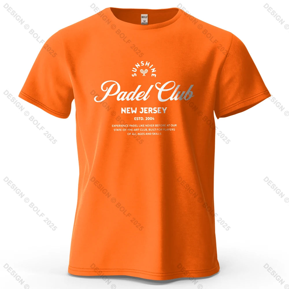 Padel Club Tee Printed Men's T-Shirt 100% Cotton Oversized Classic Graphic Tees for Women Tops Tees Casual Streetwear
