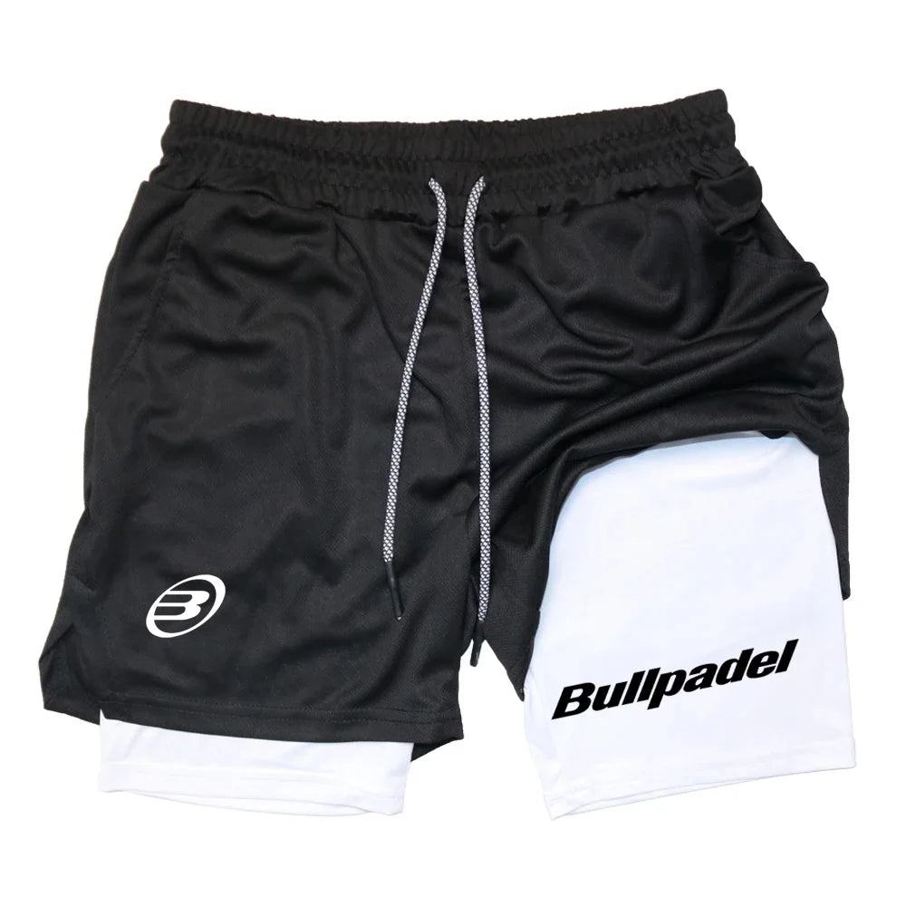 Men's Padel Sports Shorts, Breathable Tennis Shorts, Quick Drying Badminton Pants, Outdoor Running Sportswear, Summer, New