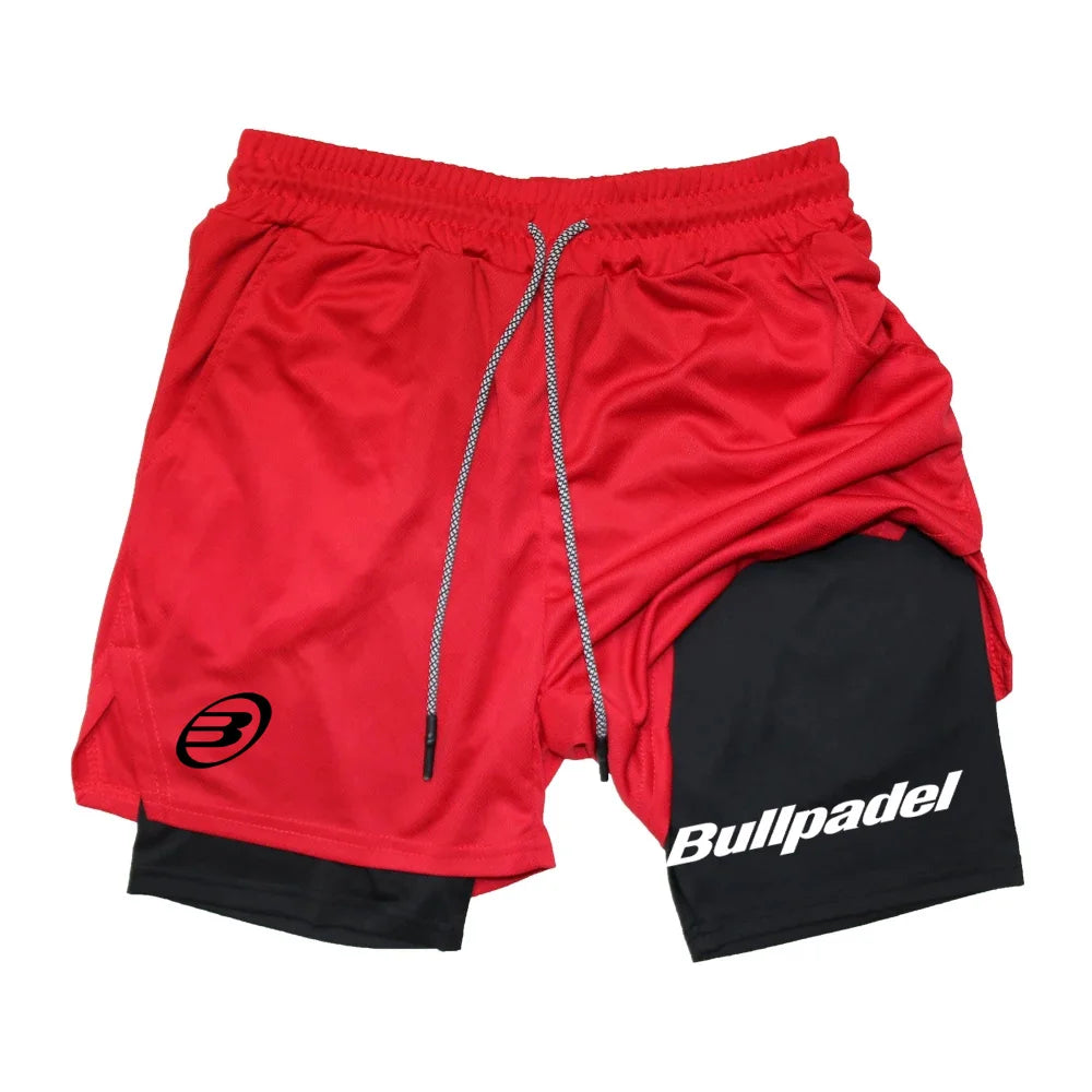 Men's Padel Sports Shorts, Breathable Tennis Shorts, Quick Drying Badminton Pants, Outdoor Running Sportswear, Summer, New