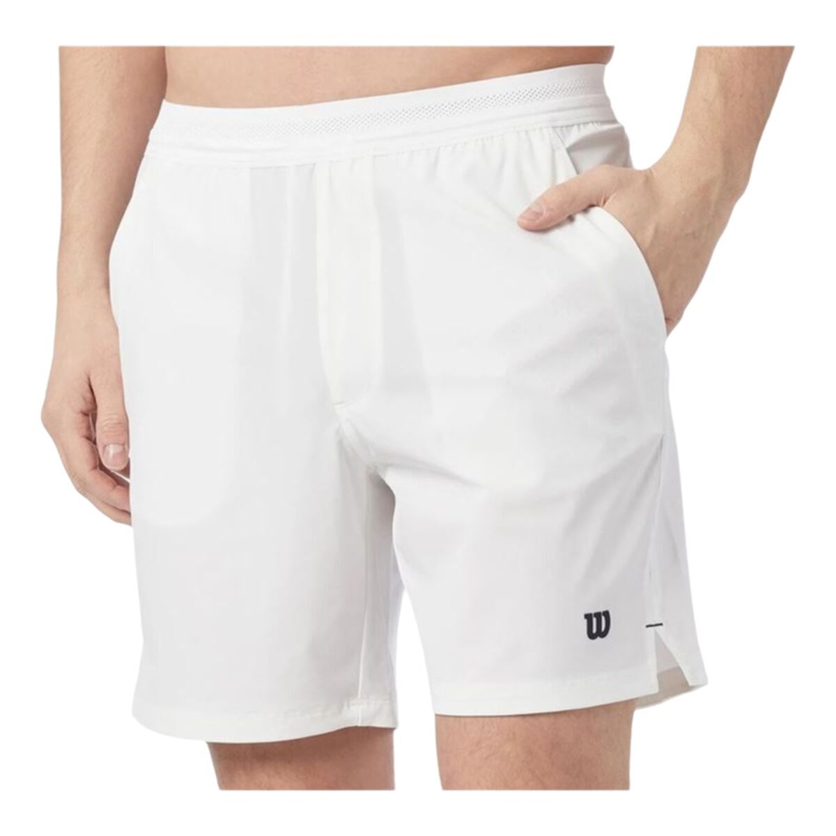 Men's Sports Shorts Wilson Team Short 7" White 7" Padel
