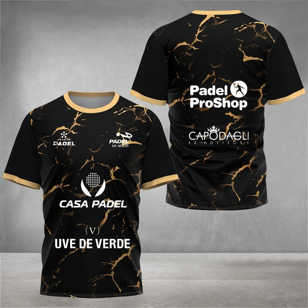 T-Shirt Padel Pro 2026 Respirável - Treino e Competição