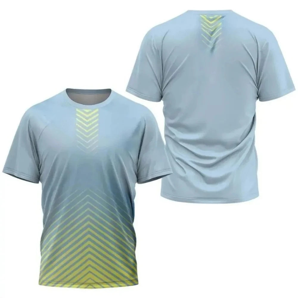 2025 summer new breathable sportswear Padel quick drying T-shirt outdoor men and women leisure fashion comfortable new