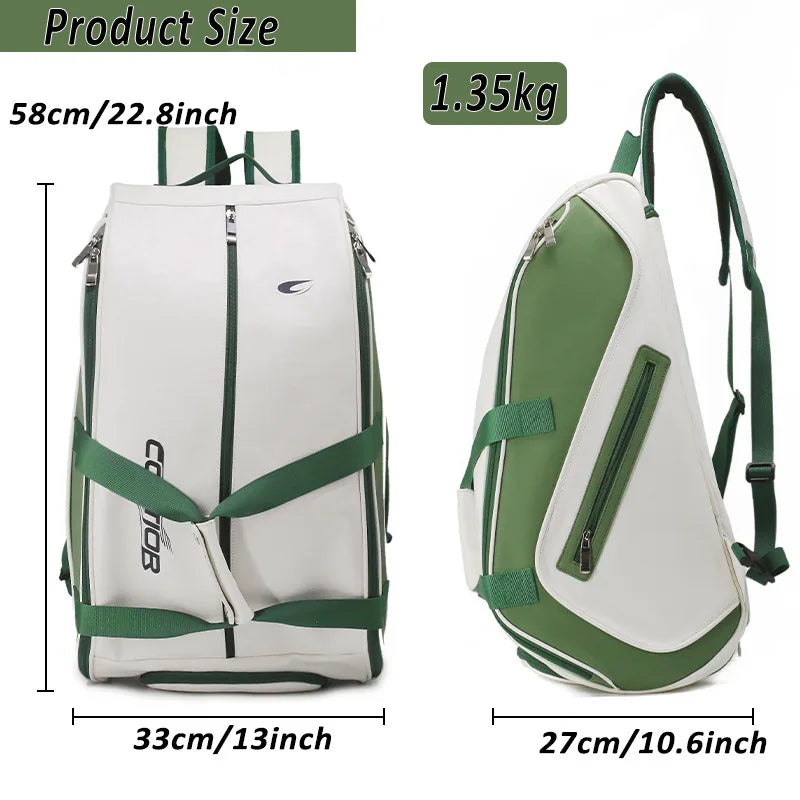Mochila de Padel Grande Capacidade com Compartimento para Sapatilhas