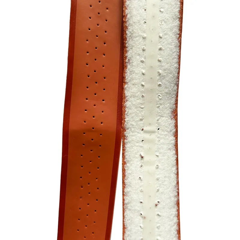 4 Pcs Brown Thick Tennis Grips Non-slip Perforated Badminton Grips Pickleball Racket Overgrip  Padel