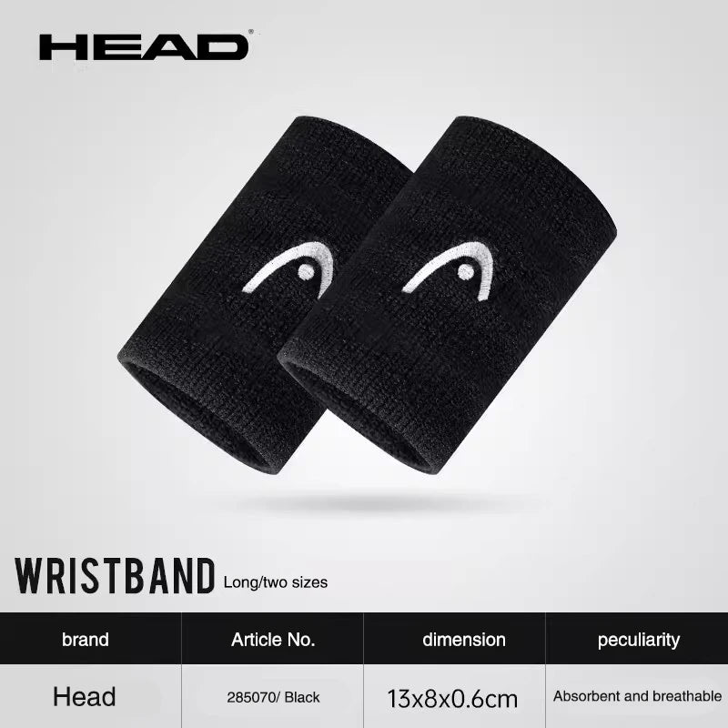 Head Original Tennis Wristband Badminton Sport Wristband Cotton Comfortable Sweat Wiping Non Slip Wristband Band High Quality