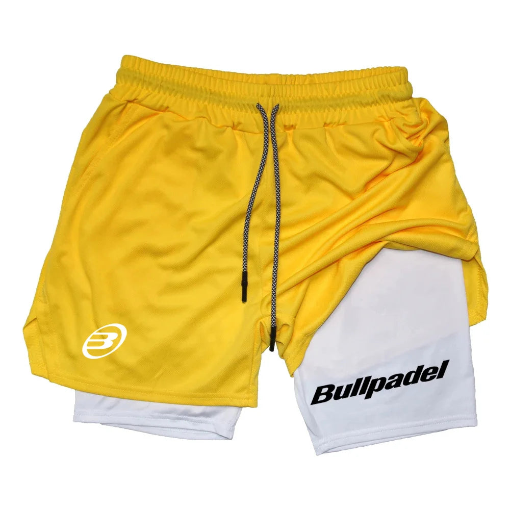 Men's Padel Sports Shorts, Breathable Tennis Shorts, Quick Drying Badminton Pants, Outdoor Running Sportswear, Summer, New