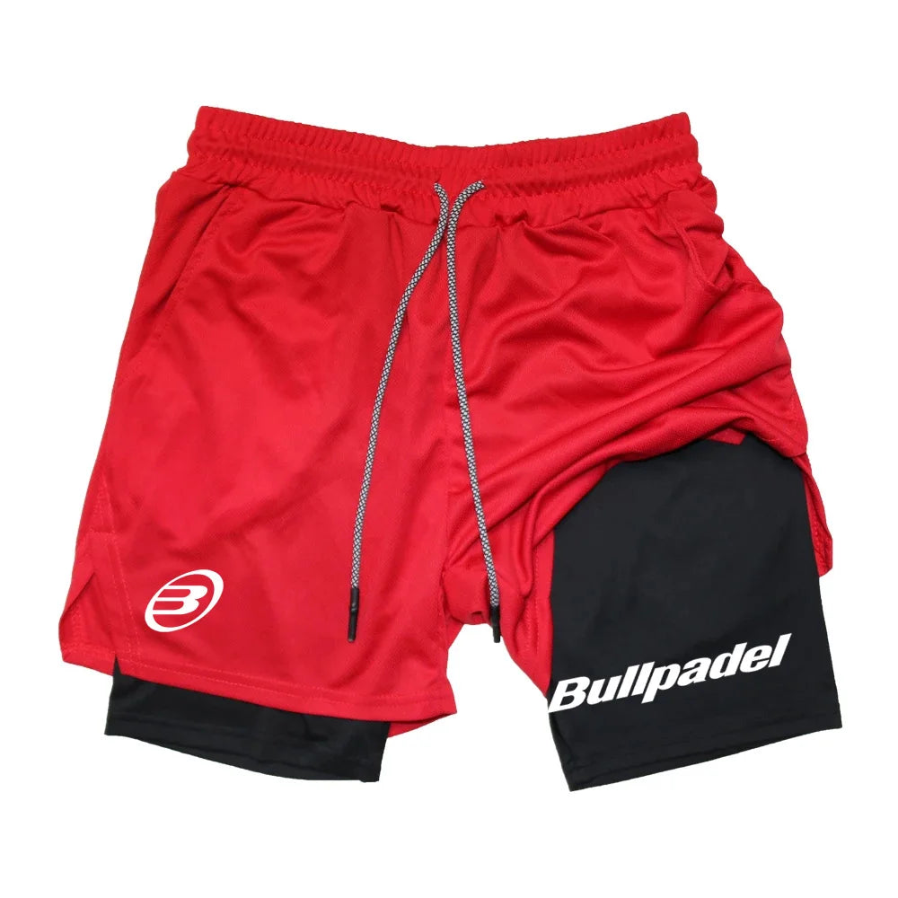 Men's Padel Sports Shorts, Breathable Tennis Shorts, Quick Drying Badminton Pants, Outdoor Running Sportswear, Summer, New