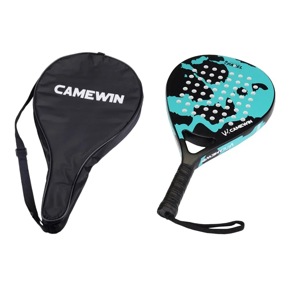 NEW Competition Padel Racket - 3K Carbon Fiber & EVA Core, Ultra-Light Design with Anti-Slip Grip and Waterproof Case