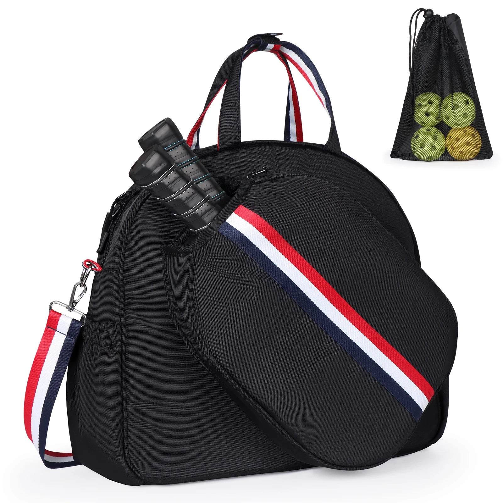 Multi-Sport Equipment Backpack Adjustable Paddle Bag for Pickleball Tennis & Racquetball Large Capacity Storage for Men & Women
