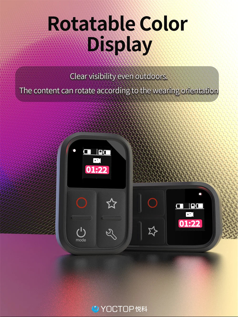 Controlo Remoto Bluetooth para Câmara de Ação