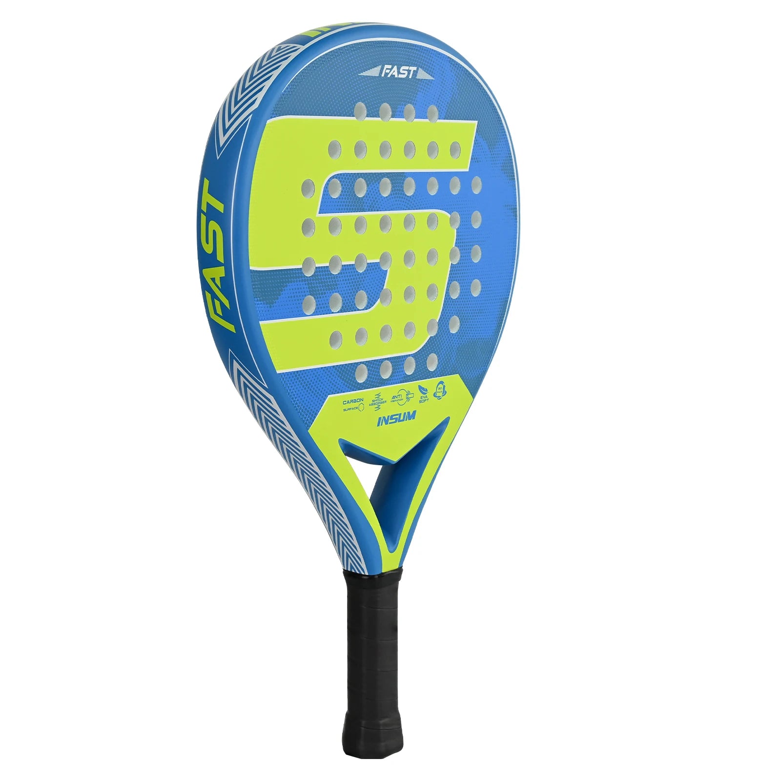 Padel Racket Full Carbon Padel Accessories with EVA Memory for Beginner Padel Tennis Racquets Lightweight Sports Equipment