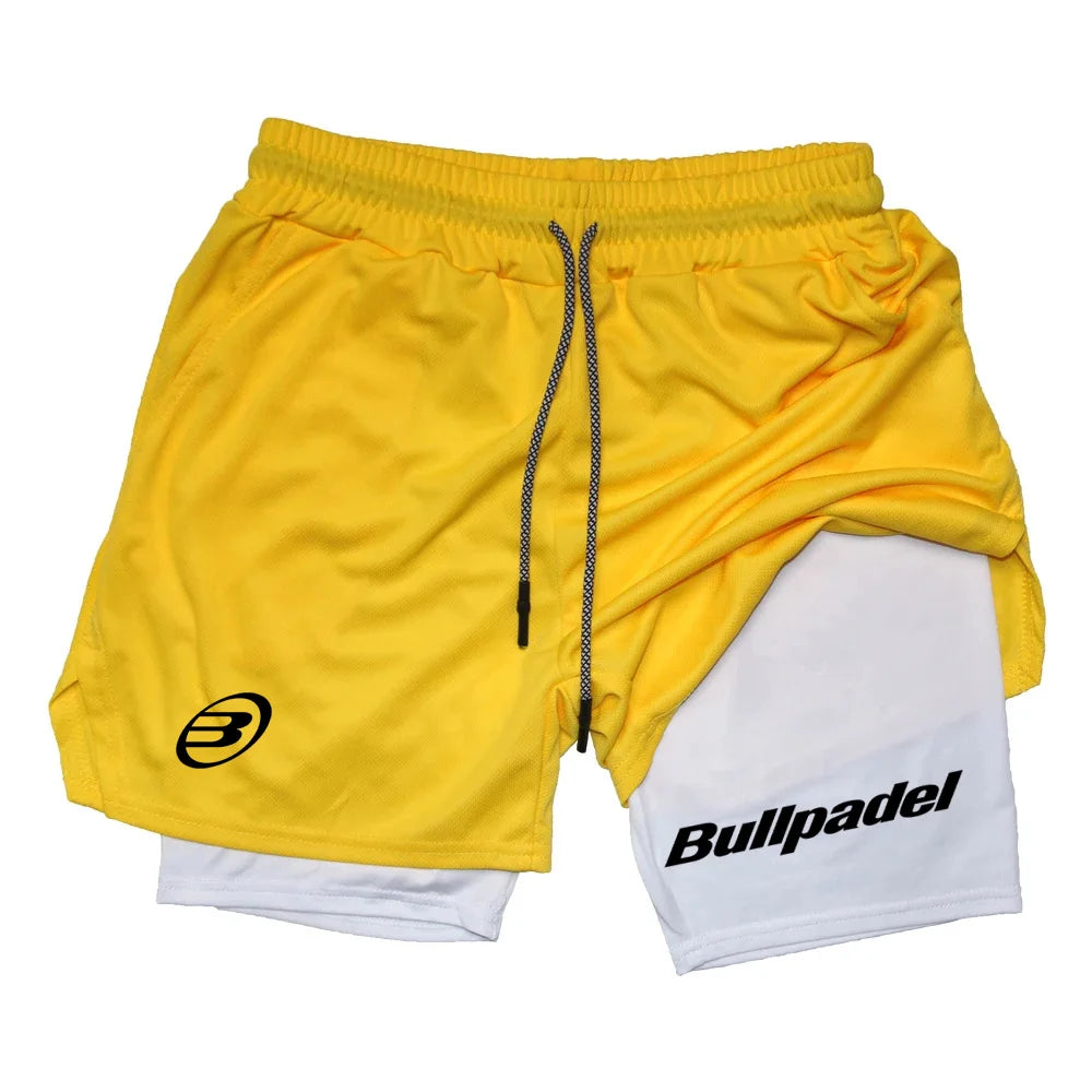 Men's Padel Sports Shorts, Breathable Tennis Shorts, Quick Drying Badminton Pants, Outdoor Running Sportswear, Summer, New