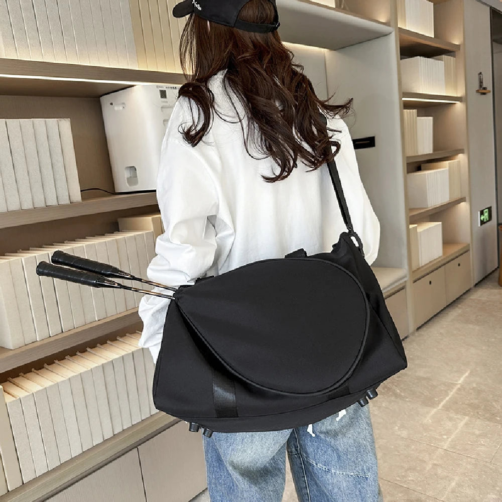 Tennis Bag with Racket Holder,Waterproof Sports Duffel Bag for Men Women,Portable Pickleball Paddle Bag for Gym,Travel,Badminton