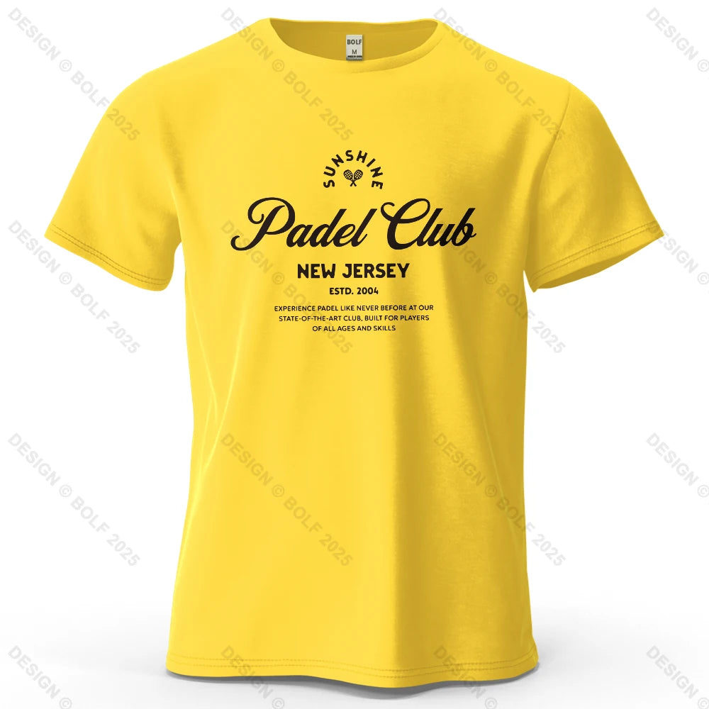 Padel Club Tee Printed Men's T-Shirt 100% Cotton Oversized Classic Graphic Tees for Women Tops Tees Casual Streetwear