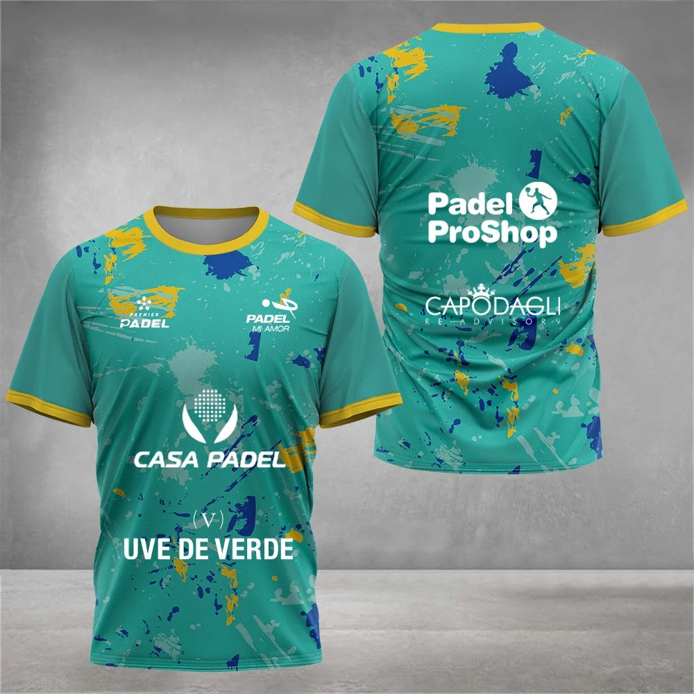 T-Shirt Padel Pro 2026 Respirável - Treino e Competição