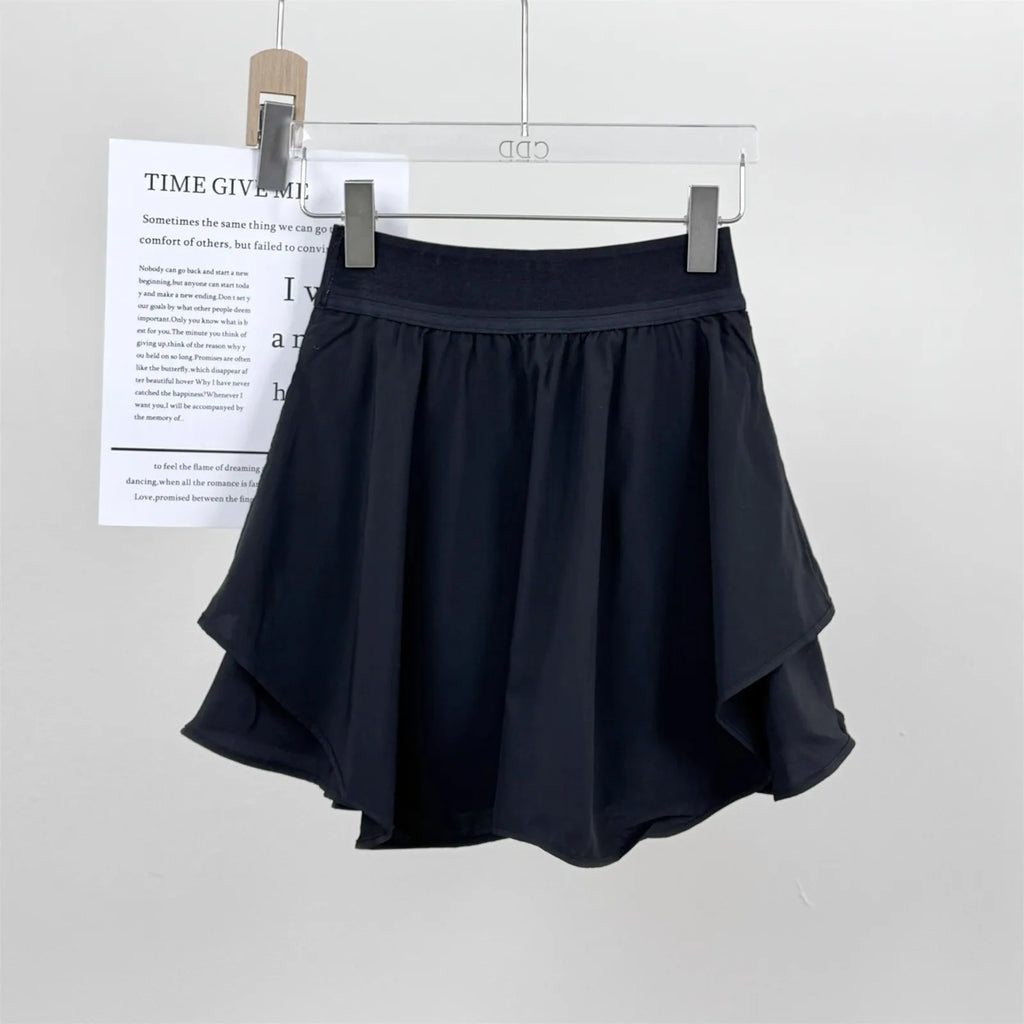 Women's High Waist Sports Short Skirt Quick Dry Built in Shorts Fitness Yoga Running Tennis Golf Wear Summer Sport Pantskirt