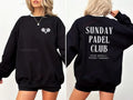 Your Padel Club Sweatshirt (customizable) Sporty Fitness Clothing for Padel Tennis Workout Gym Comfortable & Stylish Back Print