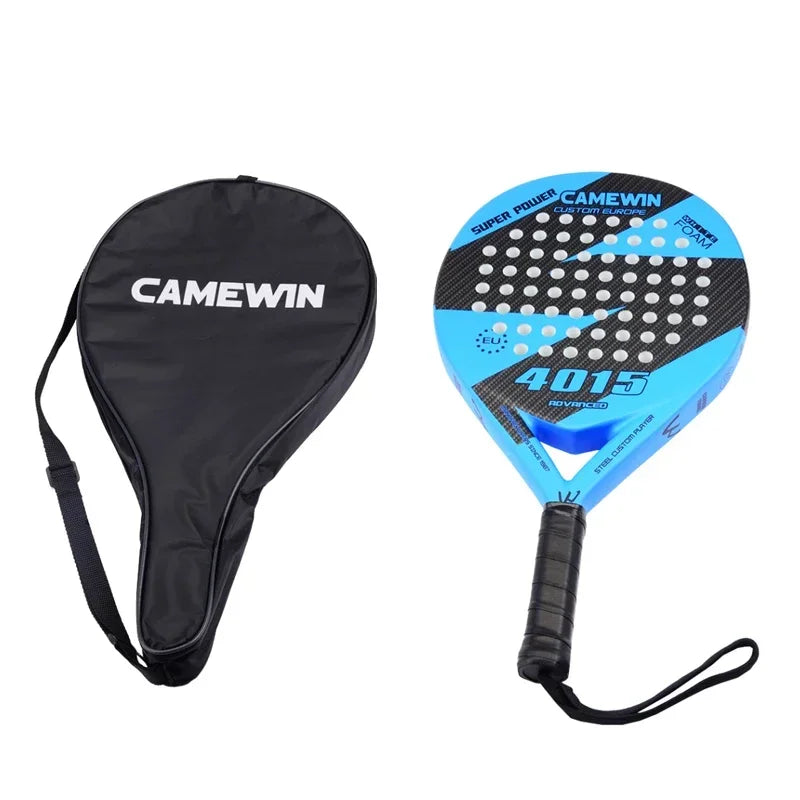 NEW Competition Padel Racket - 3K Carbon Fiber & EVA Core, Ultra-Light Design with Anti-Slip Grip and Waterproof Case