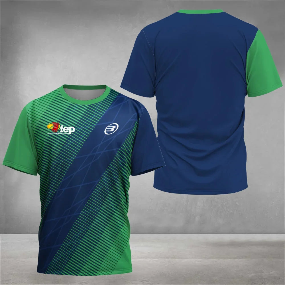 Cool Padel Breathable Short Sleeve Summer Quick Dry Short Sleeve Street Men's Top Outdoor Tennis T Shirt New Fitness Collection