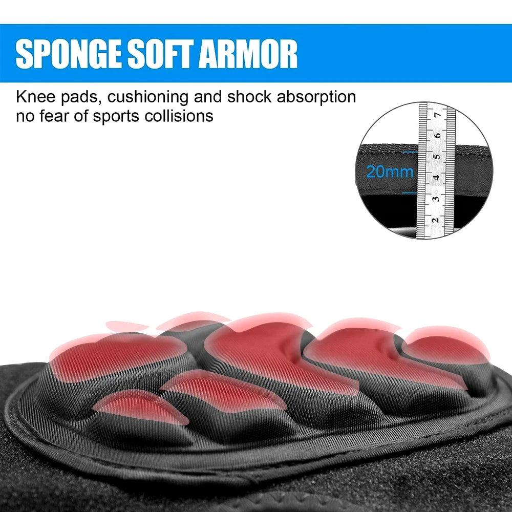 1 Pair Knee Elbow Pads Brace Support for Cycling Snowboard Roller Skating Skateboard Extreme Sports Protective Gear Kneepads