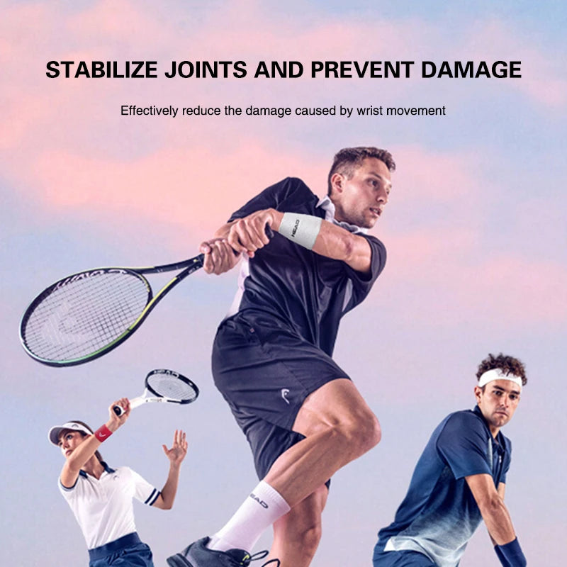 Head Original Tennis Wristband Badminton Sport Wristband Cotton Comfortable Sweat Wiping Non Slip Wristband Band High Quality