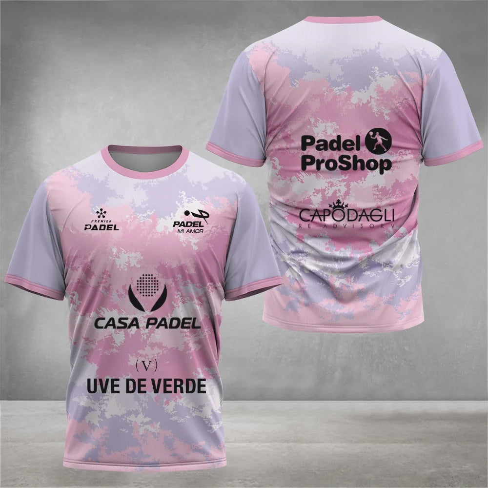 T-Shirt Padel Pro 2026 Respirável - Treino e Competição