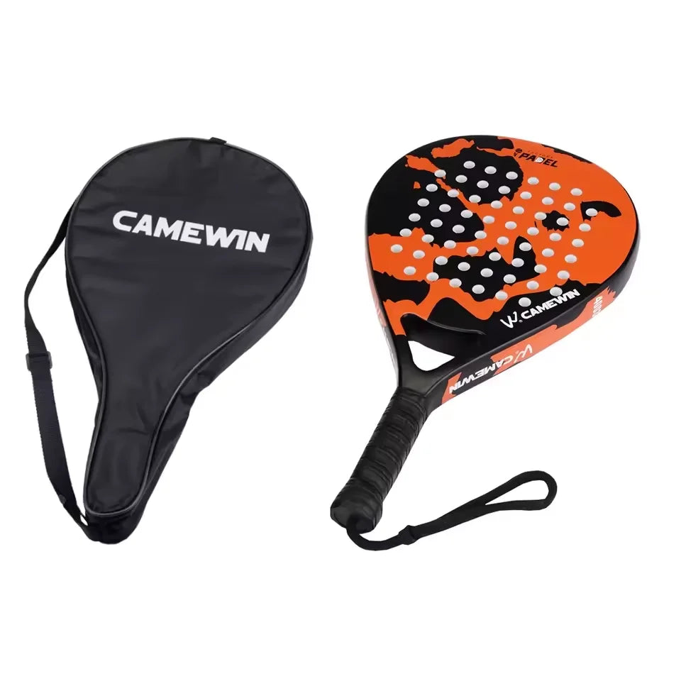 NEW Competition Padel Racket - 3K Carbon Fiber & EVA Core, Ultra-Light Design with Anti-Slip Grip and Waterproof Case