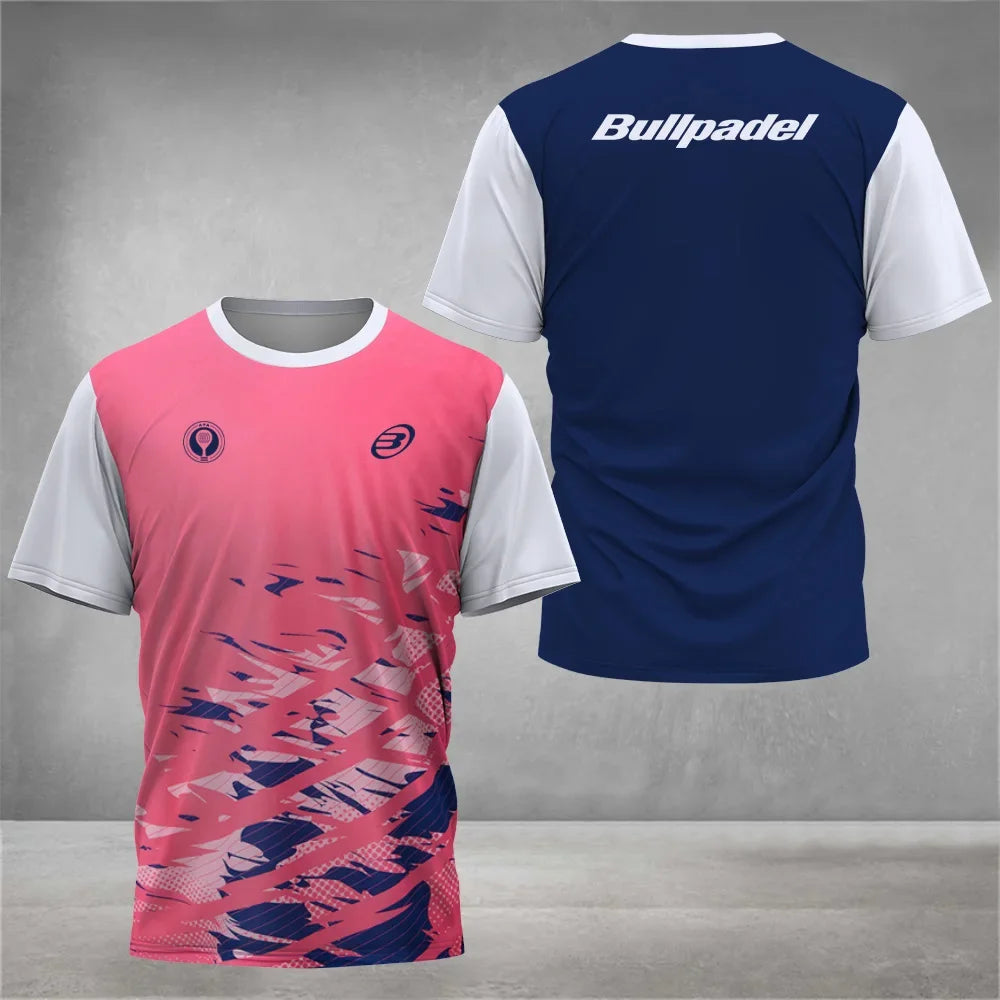 Cool Padel Breathable Short Sleeve Summer Quick Dry Short Sleeve Street Men's Top Outdoor Tennis T Shirt New Fitness Collection