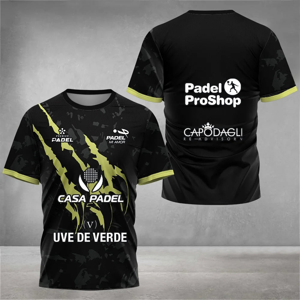 T-Shirt Padel Pro 2026 Respirável - Treino e Competição