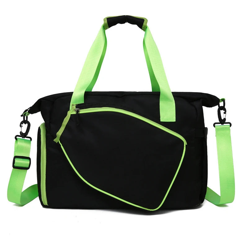 All-Sport Racket Backpack large Capacity Ventilated Shoe StorageWaterproof Tennis Duffel with Detachable Shoulder Strap